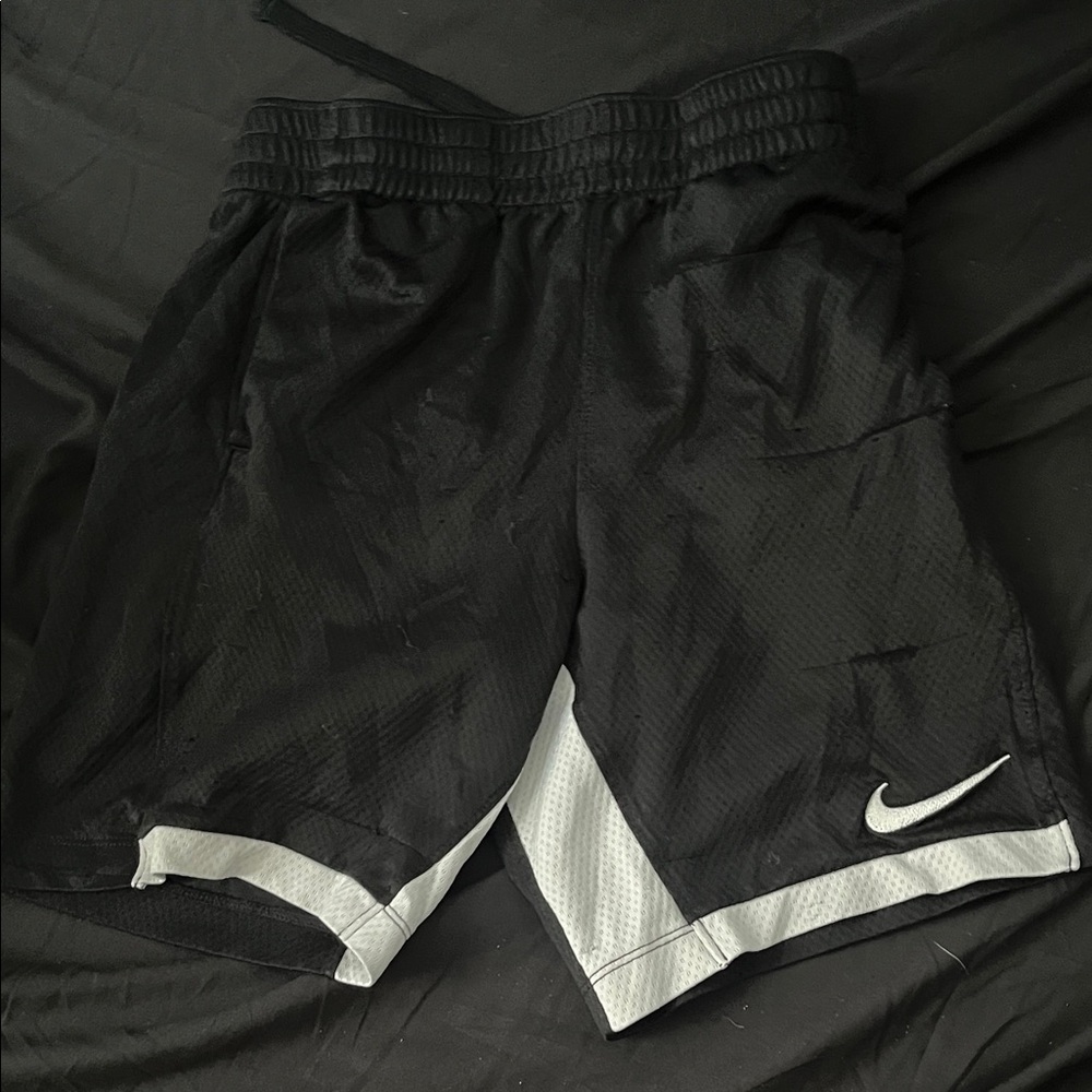 Nike Black and White Sports Shorts